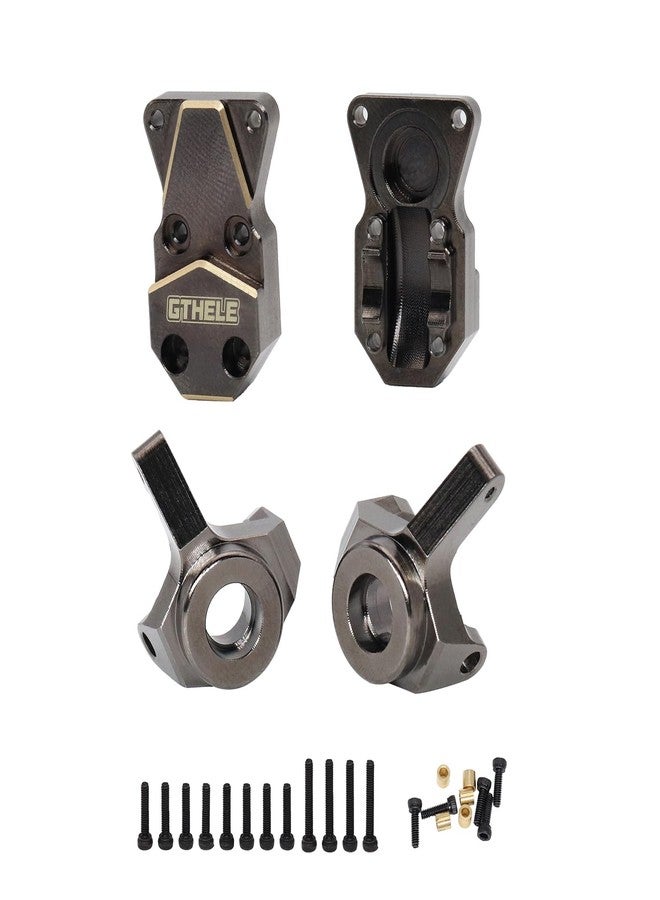 GTHELE Brass Diff Cover&Steering Knuckle for 1/24 Axial SCX24 AXI90081 AXI00001 AXI00002 AXI00005 AXI00006 RC Crawler Car - Image 1